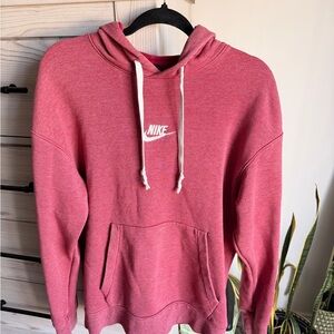 Nike Women's Dusty Rose Hoodie with White Swoosh